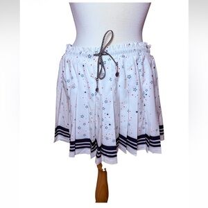 The Upside Stellarium Valletta Mini Skirt w White Star Print-NWT Size Large